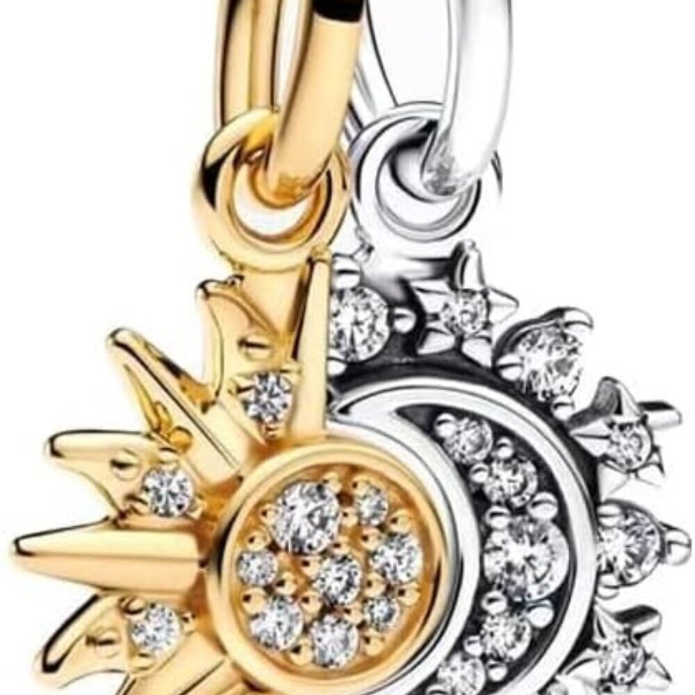 Christmas Jewelry Charms Sterling Silver Cubic Zirconia for Bracelets Necklaces